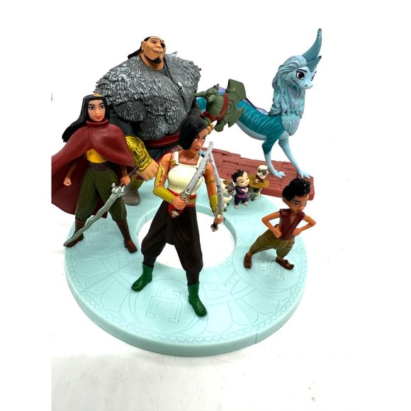 Disney Raya & Last Dragon Kumandra Figurine Set Puzzle characters - Picture 1 of 6